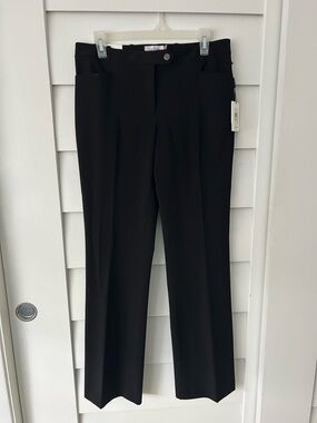 Calvin Klein Black Wide-Leg Dress Pants
